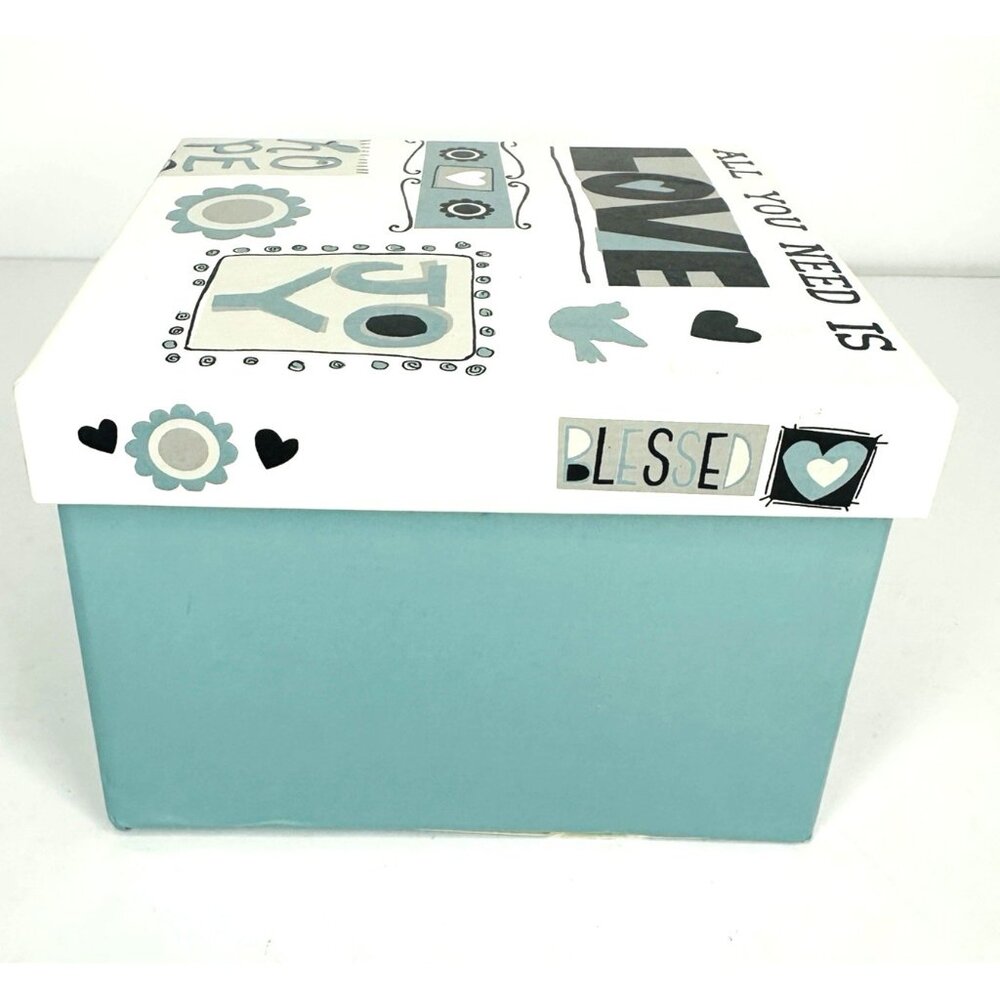 Renewing Faith All You Need Is Love Box Trinkets Keepsakes Decor 5.5x4.25x4” - Picture 3 of 9